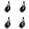 Service Caster 5 Inch Thermoplastic Wheel 1-1/8 Inch Expanding Stem Caster Set with 2 Brakes SCC-EX05S510-TPRS-118-2-SLB-2 - alternate 3